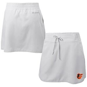 Columbia Baltimore Orioles White Omni-Wick Lakewood Pines Skort‎
